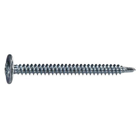 Self-Drilling Screw, #8 x 1-7/8 in, Zinc Plated Steel Truss Head Phillips Drive, 20 PK -  MIDWEST FASTENER, 931964